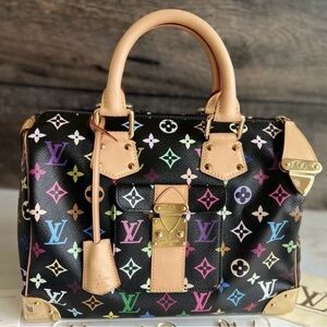 Louis Vuitton Multicolor Speedy - Black